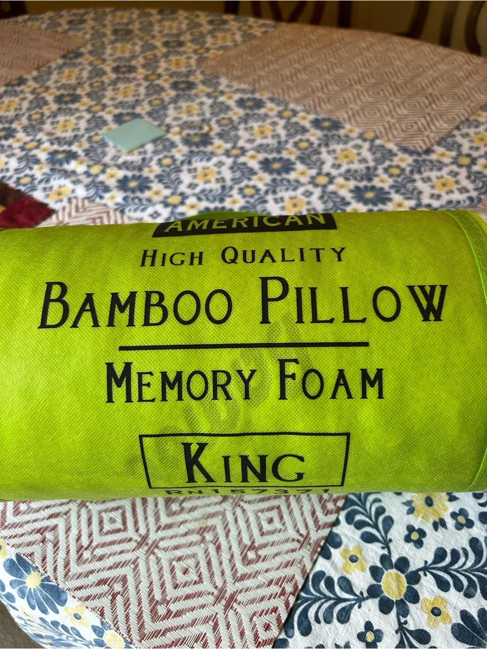 Memory Foam Bamboo Pillow King 20